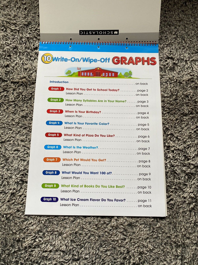 Write On Wipe Off Graphs Flip Chart Book in Children & Young Adult in Red Deer - Image 2
