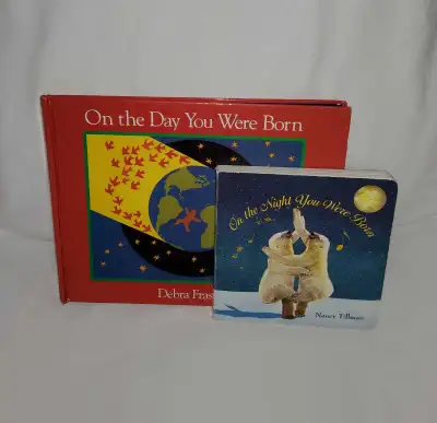 2 Children's Books ON THE DAY/NIGHT YOU WERE BORN, Nancy Tillman, Debra Fraser 2 Children's Books ON...