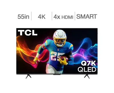 TCL 55" Q7K 4K UHD HDR QLED Smart Google TV 144Hz (55Q7K) 2025 M, View more