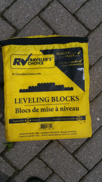 RV / trailer leveling blocks.  10 piece kit with storage bag