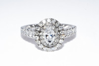 New Certified $5,675 1,06ct E/SI Natural Diamond Engagement Ring