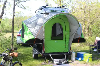Camping days are over so selling our Sylvan GO camper trailer. This is ideal for 2 people. Included...