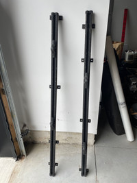 Truck bed strap rails 