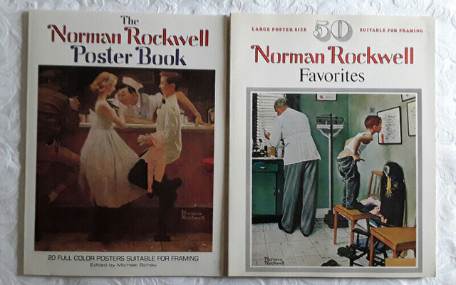 NORMAN ROCKWELL POSTER BOOKS (BOTH BOOKS $35.00) in Other in Hamilton