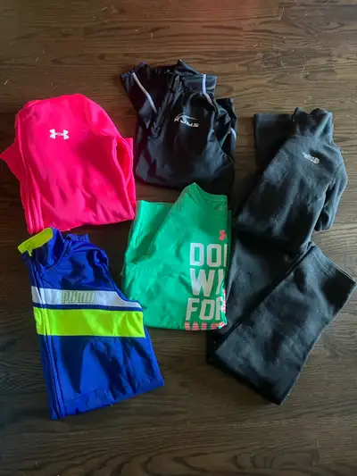 6 piece lot of youth girls size 10-12 athletic clothes , View more