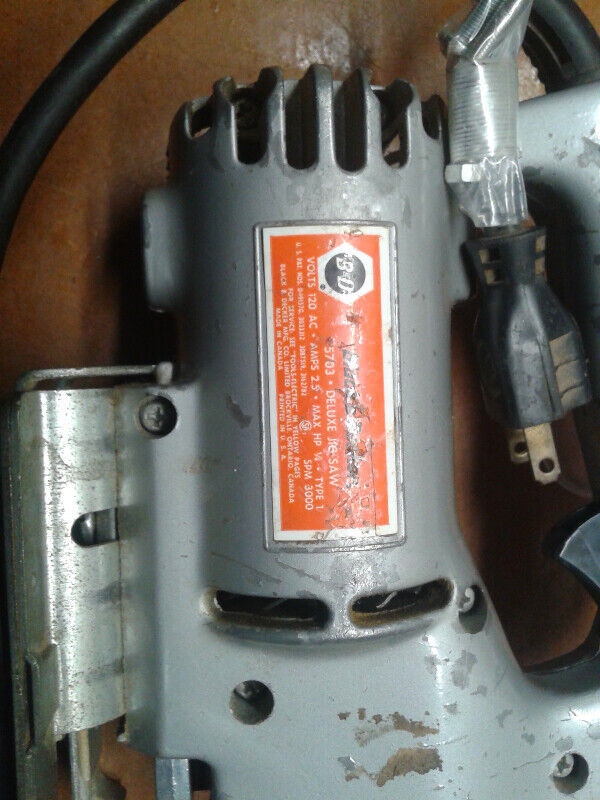 vintage old black decker jig saw 5703 scie sauteuse Power