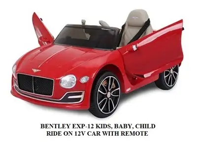 BENTLEY EXP-12 KIDS, BABY, CHILD RIDE ON 12V CAR WITH REMOTE, View more