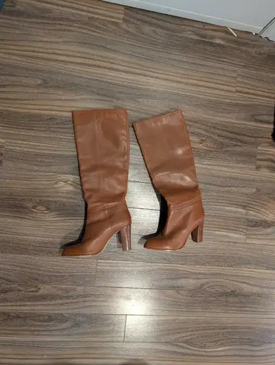 Tan Leather Boots size 6, View more