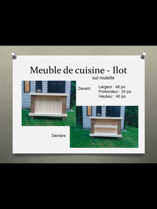 Îlot comptoir de cuisine dans Mobilier de salle à manger et cuisine  à Ville de Québec