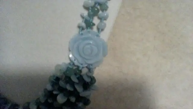 GREEN TOURMALINE/GREEN CALCEDONY TORSADE62863267716227121