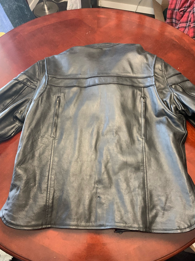 Mens Heavyweight Leather Motorcycle Jacket in Men's in Calgary - Image 2
