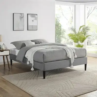 Designed with exceptional quality and available in a wide variety of colors, this upholstered platfo...