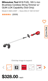 M18 quick lok string trimmer