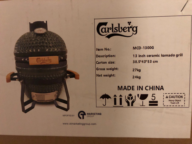 Kamado Grill 13 inch  in BBQs & Outdoor Cooking in Mississauga / Peel Region