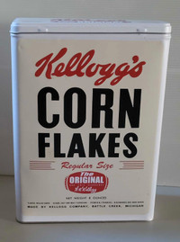 Nostalgia Art Kelloggs Corn Flakes Cereal Ton Storage 