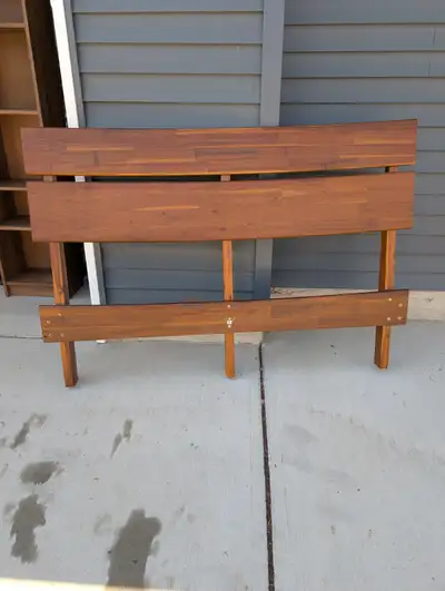 Solid Wood Queen Sized Bed Frame- Excellent, Like NEW Condition, View more