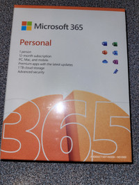 Office 365 Personal edition - 1 year Subscription BNIB - Retail