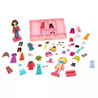 Melissa and Doug - Abby & Emma Magnetic Wooden Dress-Up Dolls