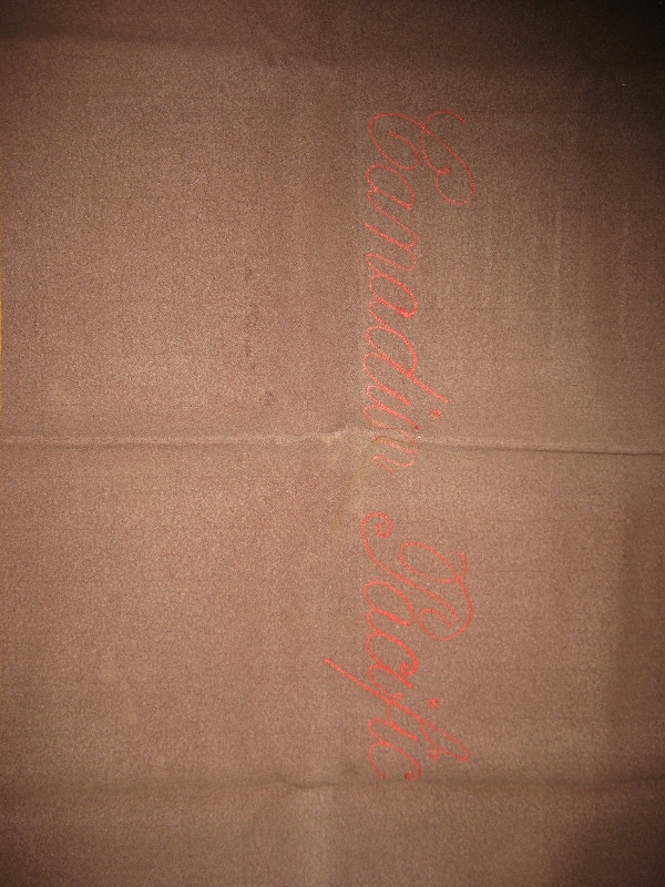 Canadian Pacific Blanket 47 x 80 from 1960's. Arts & Collectibles