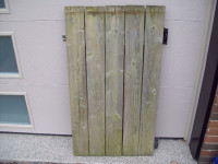 Wood fence gate