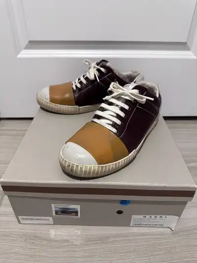 Marni Burgundy/Tan Sneaker Mens Size 43, View more