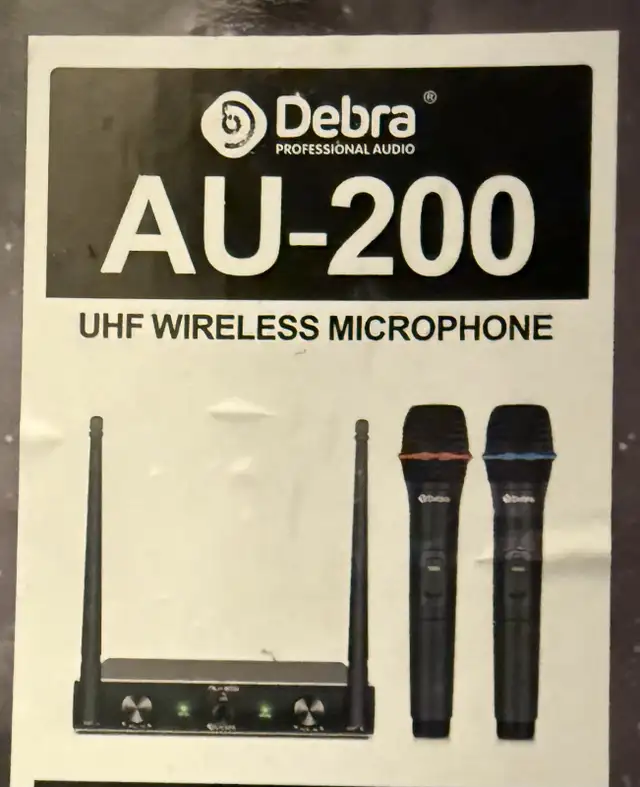 Debra AU-200 UHF Witeless dual Microphones in Pro Audio & Recording Equipment in City of Toronto - Image 2