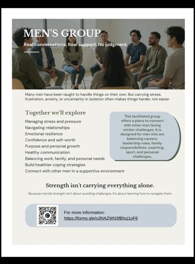 Men’s Workshop - self care and burn out 