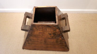 Japanese Antique Rice Measuring/ Storage Container /plant holder