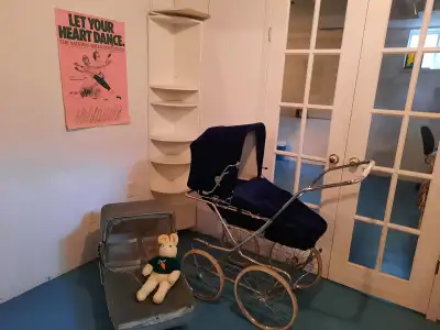 Vintage Stroller + Pram set Delivery not included, View more