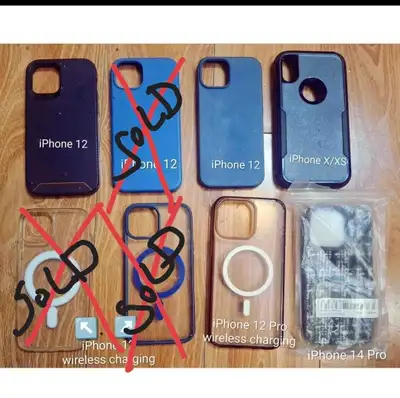 Lot of 7 iPhone Cases for iPhone 12, 12 Pro, X/XS, 14 Pro, View more