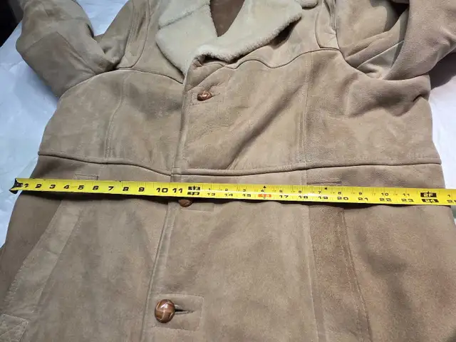 London Fog Maincoat jacket men 50 Lambskin sterling collar  in Men's in City of Toronto - Image 7