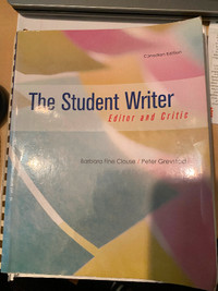 The Student Writer Editor and Critic textbook