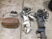 18 HP Johnson Outboard Boat Motor&amp; gas tank &amp; controls