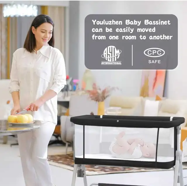 Brand New ✨️  Baby Bassinet,3 in 1 Baby Bassinets Bedside Sleepe in Cribs in City of Montréal - Image 8