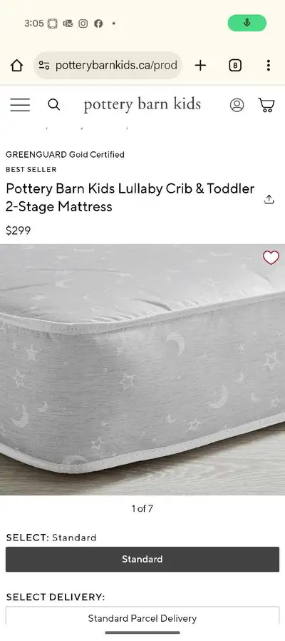 crib and toddler mattress in one from pottery barn, View more