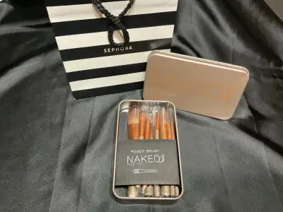 New Urban Decay 12 Piece Makeup Brush Set in Storage Tin, View more