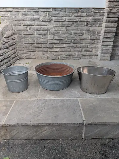 Galvanized Tin Metal Buckets, View more