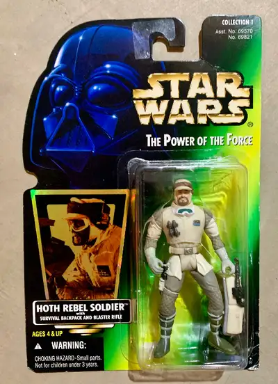 For sale - 1996 Hasbro Hoth Rebel soldier action figure. Brand new in sealed package. Mint condition...
