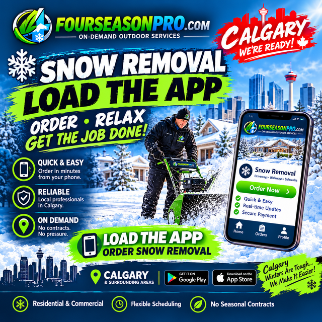 Snow Removal ON-DEMAND: Driveway & Sidewalk Clearing