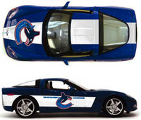 NHL Hockey Vancouver Canucks Diecast 1:18 Scale Corvette Car
