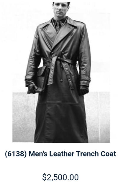 Northbound leather trench coat, View more