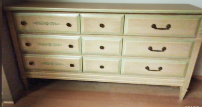 solid wood vintage chest dresser with 9 drawers, View more