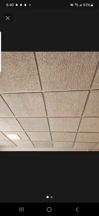 Tegular ceiling tile and t bar suspended ceiling 