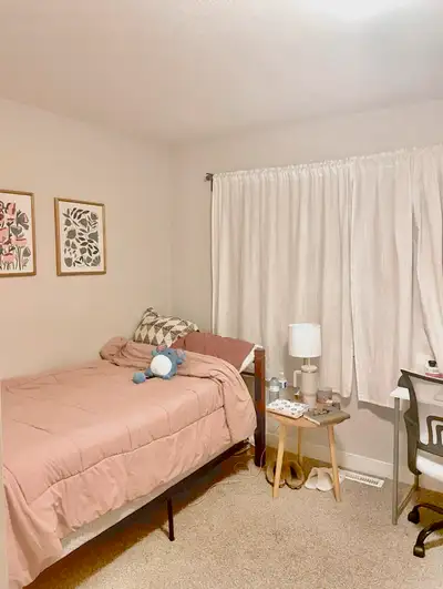Hi everyone! I have one beautiful spacious private room available for one female working professiona...