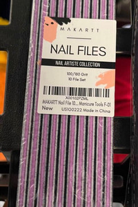 Nails buffers (10 pieces) & Nail files & Eye makeup tool (HB2-NA