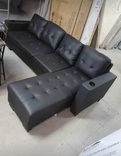 Leather Sectional Sofa Couch, View more