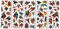 3D puffy Stickers JUSTICE LEAGUE SUPERMAN BATMAN  superheroes