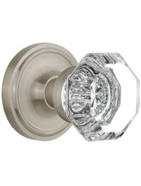 Nostalgic Warehouse Waldorf Crystal Door Knob, Passage