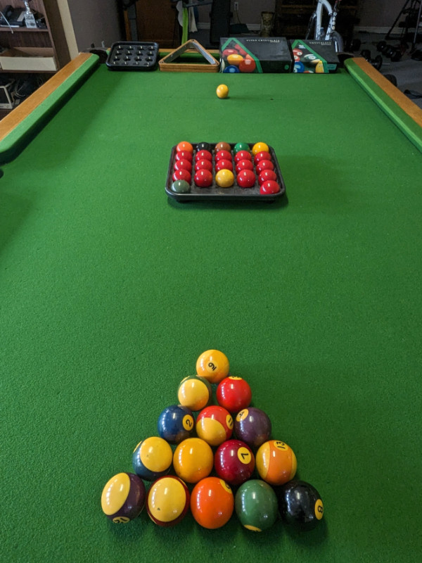 Slate Pool table 4.5'x9' in Other in St. Catharines