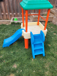 Little tykes playhouse and slide